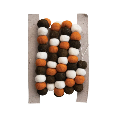 Wool Felt Ball Garland