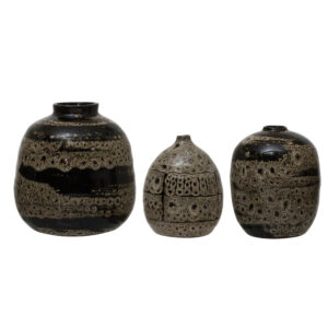 Terracotta Vases with Glaze