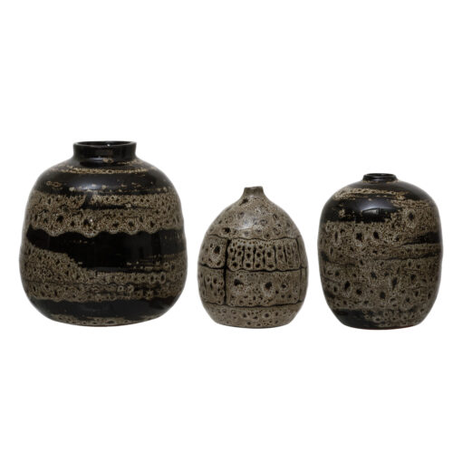 Terracotta Vases with Glaze