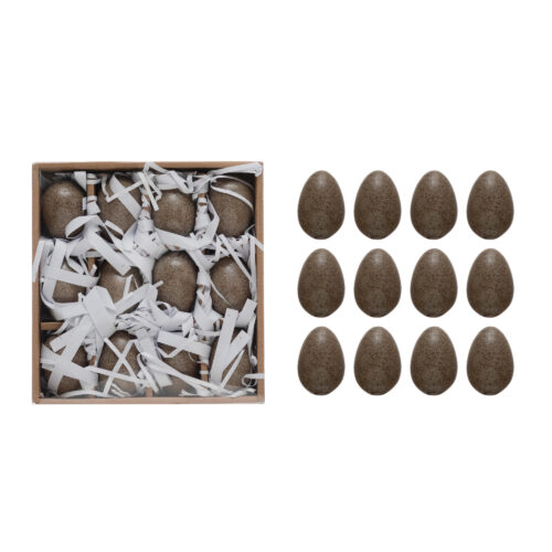 Stoneware Eggs with Glaze