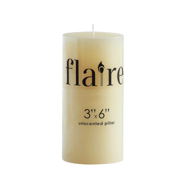 Unscented Pillar Candle | 3" x 6"