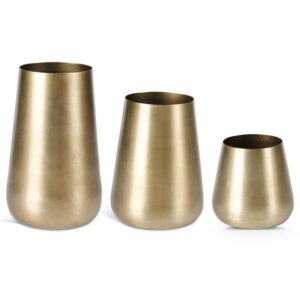 Brushed Gold Vases