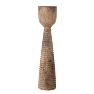 Hand-Carved Mango Wood Candle Holder