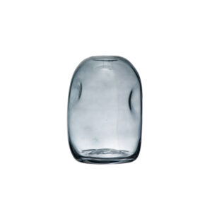 Glass Vase with Indentations