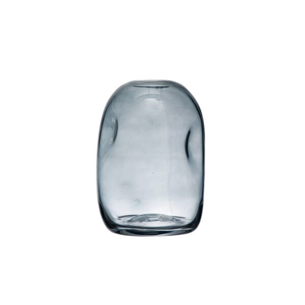 Glass Vase with Indentations