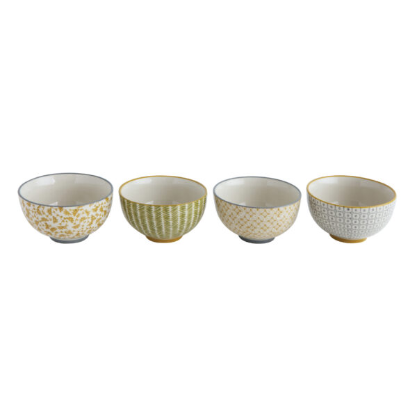 Hand-Stamped Stoneware Bowl