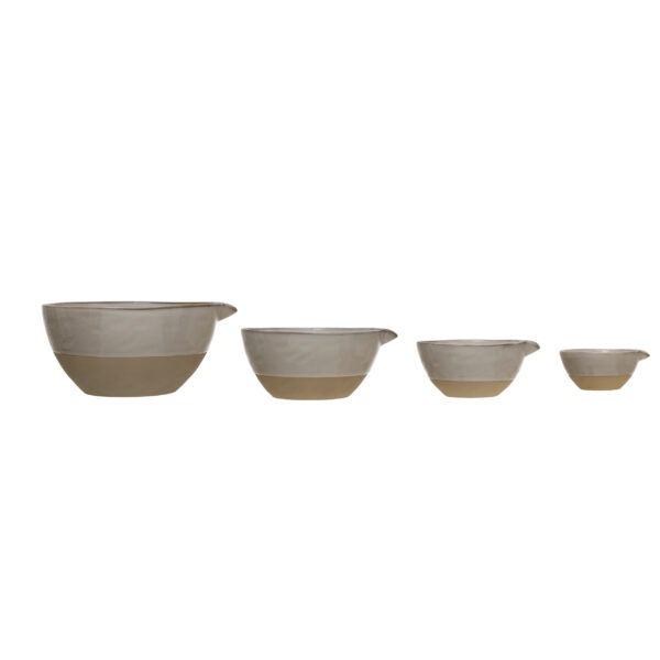 Stoneware Batter Bowls with Glaze