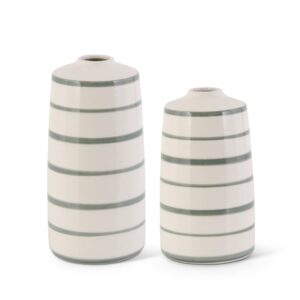 8.25" Ceramic Striped Vase