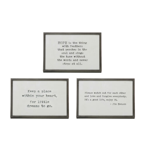 Frame with Easel and Saying