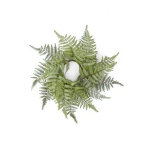 Real Touch Ostrich Fern Candle Ring/Wreath
