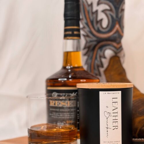 LH | Leather + Bourbon Candle