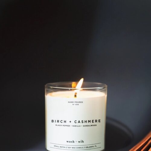 Soy Wax Candle | Birch + Cashmere - 1 Wick
