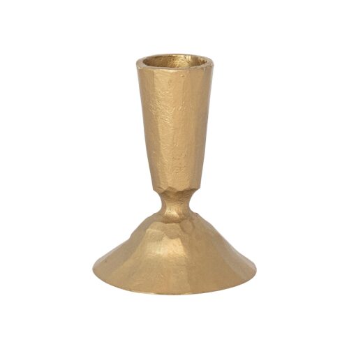 Metal Taper Holder | Antique Gold Finish