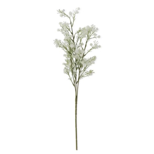White Babys Breath & White Berry Spray