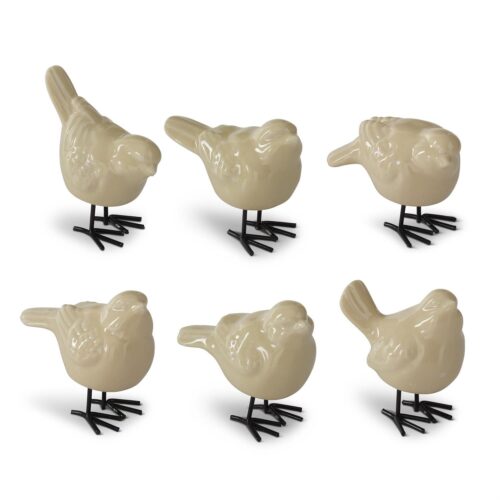 Yellow Porcelain Birds