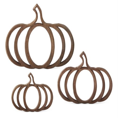 Wood Cutout Pumpkin